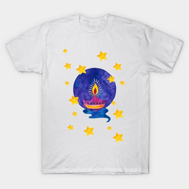 Diwali diya T-Shirt by Home Cyn Home 